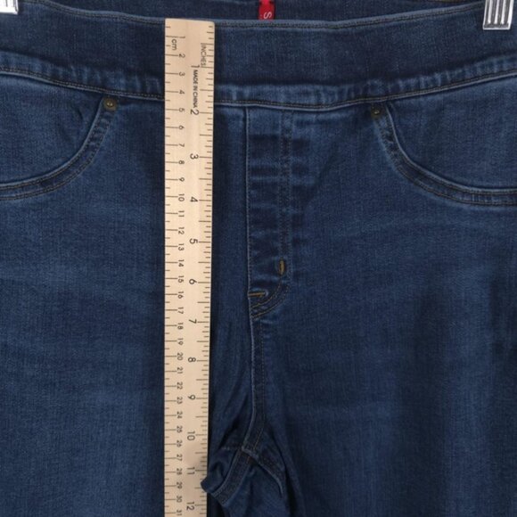 SPANX Distressed Ankle Skinny Raw Hem Pull on Legging Jeans 20203R Size LARGE - Picture 6 of 10